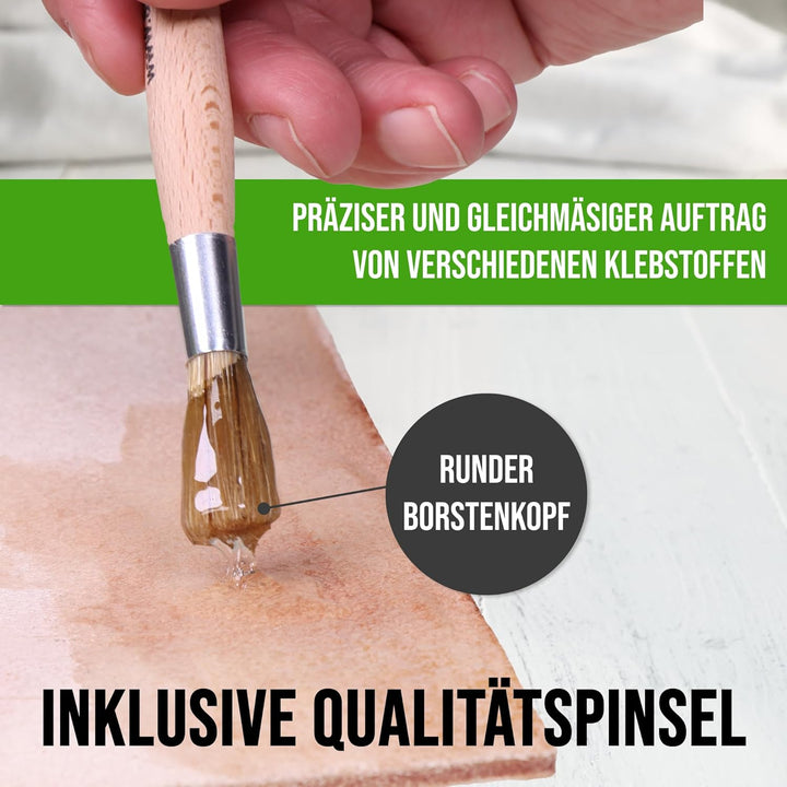 Kövulfix Rekord 600g Schnellkleber + Sparbehälter 0,4l + Auftragspinsel Kontaktklebstoff Universalkl