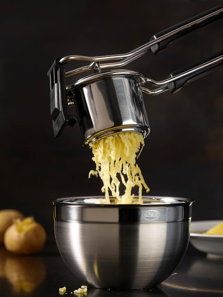 RÖSLE Kartoffelpresse, hochwertige Presse zur Zubereitung von Kartoffelpüree, einfache Reinigung, Ed