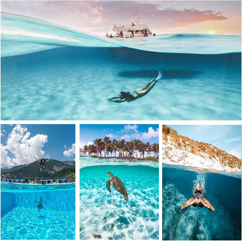 AFAITH Dome Port Kamera Zubehör für GoPro Hero 9 Hero 10 Black Hero 11 Black, Unterwasser 6" GoPro D