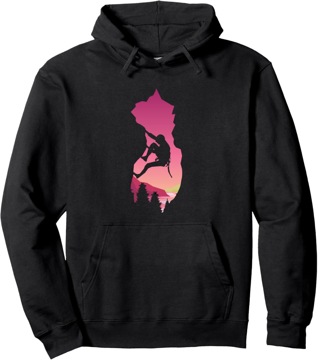 Klettern und Bouldern Design - Kletterer, Boulderer Geschenk Pullover Hoodie