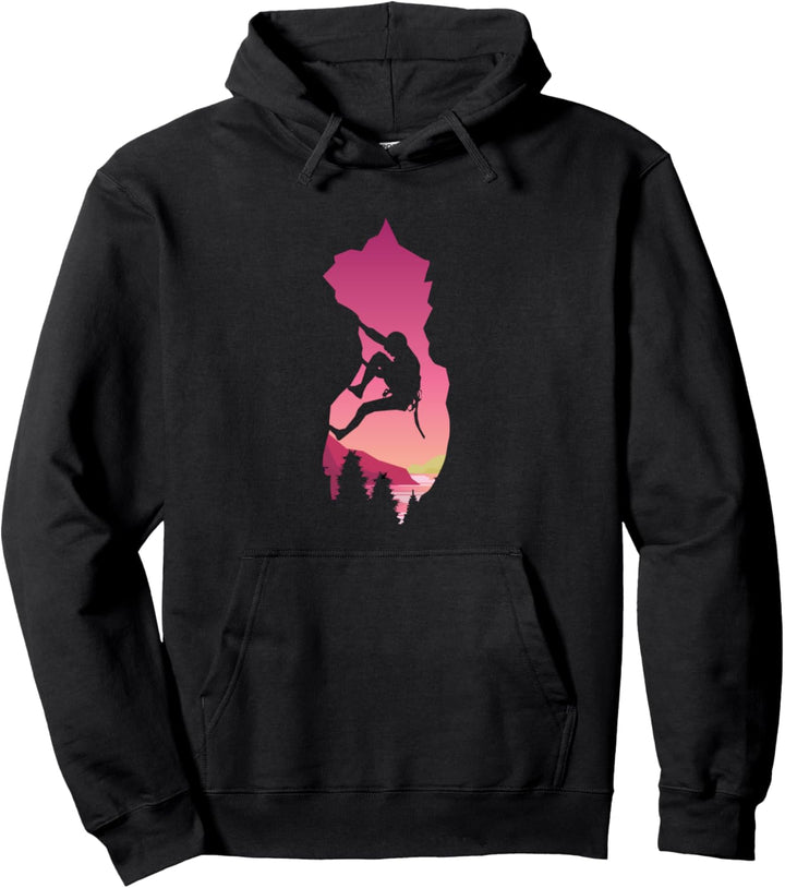 Klettern und Bouldern Design - Kletterer, Boulderer Geschenk Pullover Hoodie