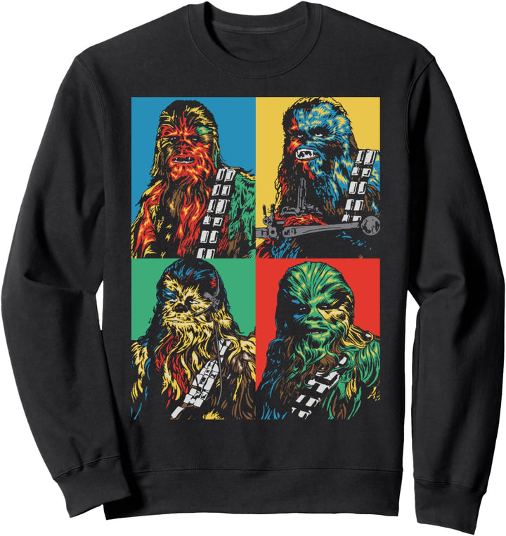 Star Wars Chewbacca Colorful Panel Portrait Sweatshirt