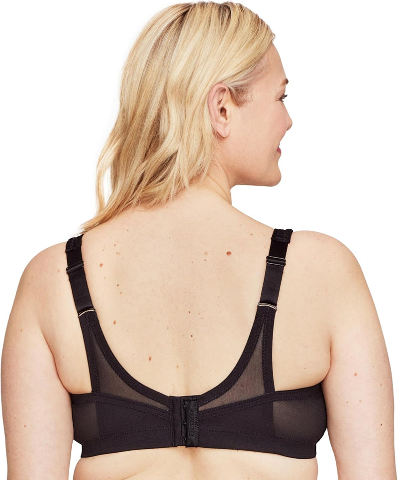 Glamorise Damen Full Coverage Bra 105E Schwarz, 105E Schwarz