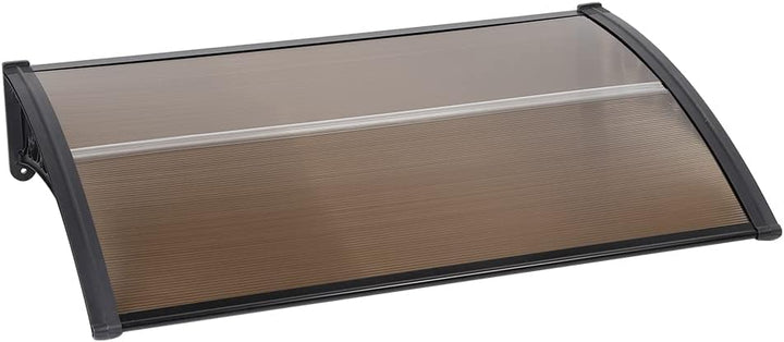 Vordach für Haustür, Überdachung Haustür aus Aluminium und Kompletten Polycarbonat-Hohlkammerplatte,