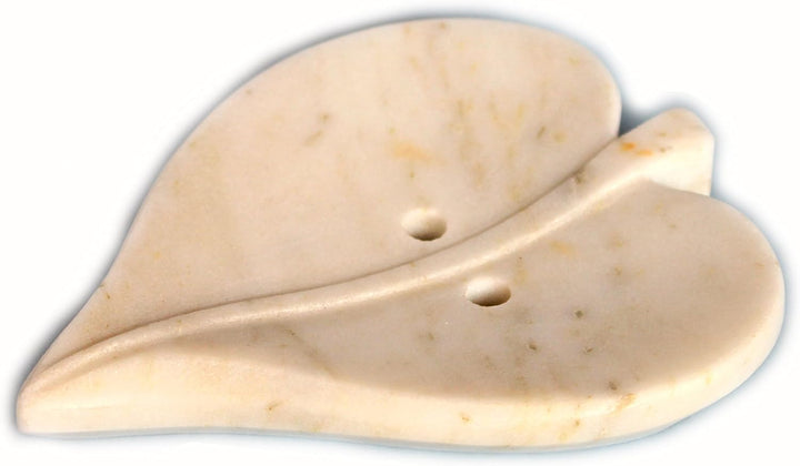 KLEO Seifenschale aus Marmor, Stein, Seifenhalter für Badezimmerzubehör, Badewanne, Waschbecken oder