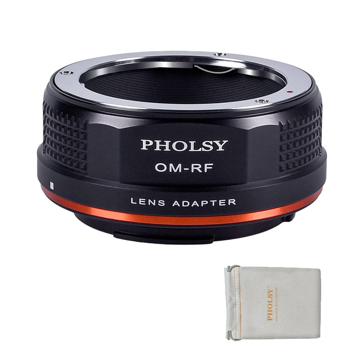 PHOLSY Objektivadapter Manueller Fokus Kompatibel mit Olympus Zuiko OM Mount Objektiv auf Canon EOS