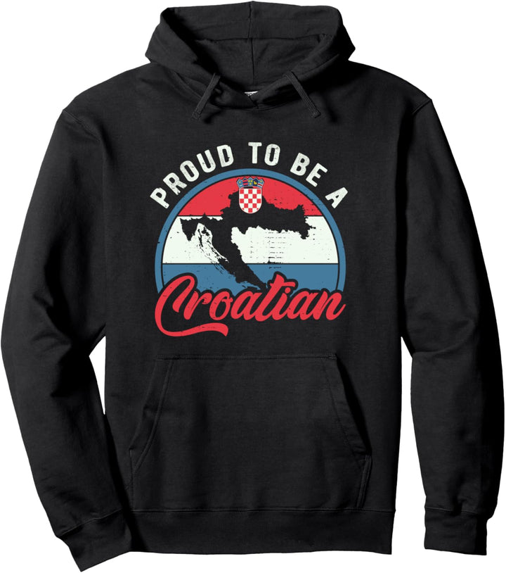 Stolz, ein Kroatier zu sein Pullover Hoodie