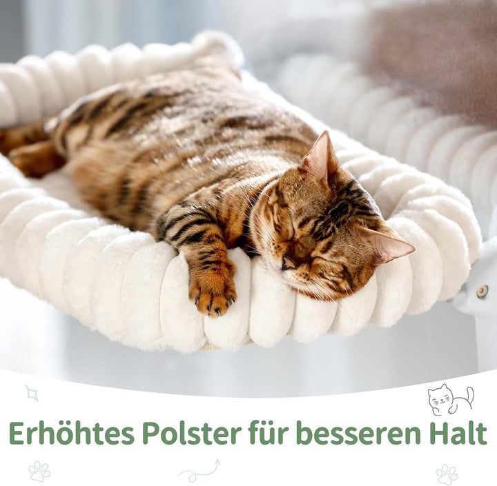 GUUSII HOME Katzen Fensterliege Faltbar Katzenbett Fenster Katzenliege Fensterbank Hängematte 4 Saug