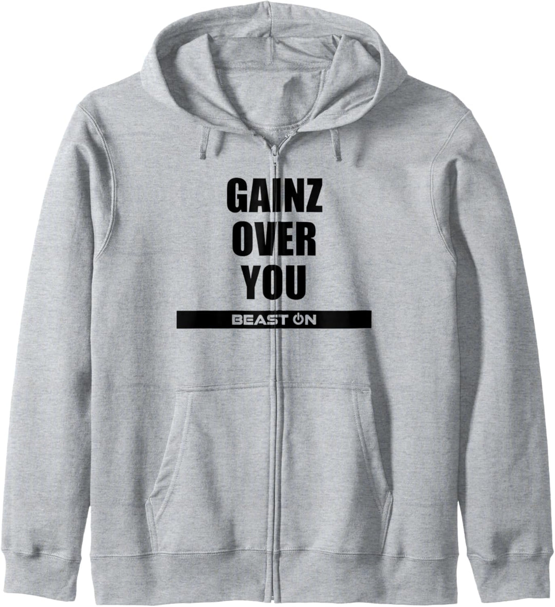Gains Gainz over You Training Fitness Gym Motivation Sprüche Kapuzenjacke