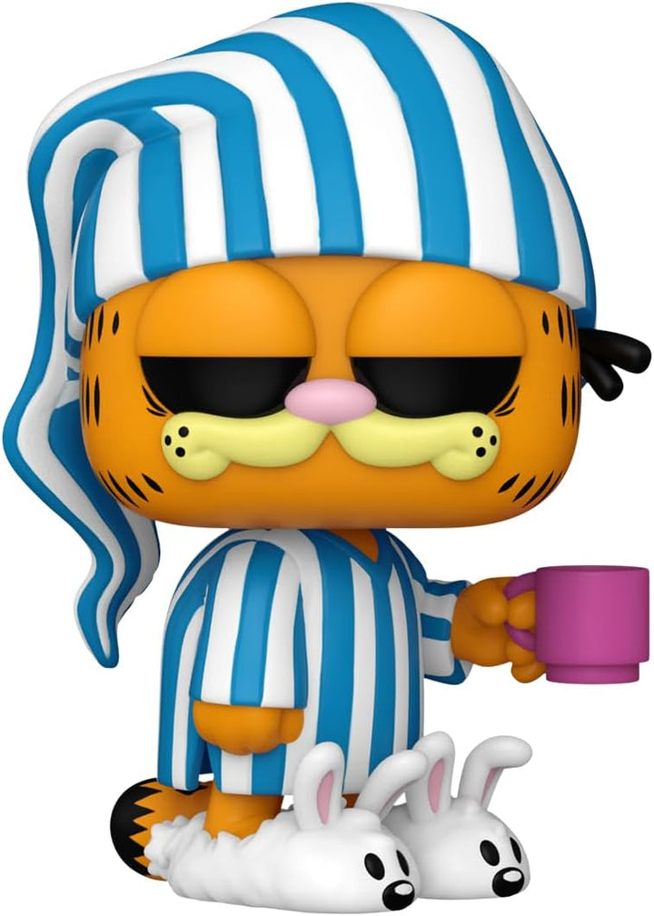 Funko Pop! Comics: Garfield– Garfield mit Mug - Vinyl-Sammelfigur - Geschenkidee - Offizielle Handel