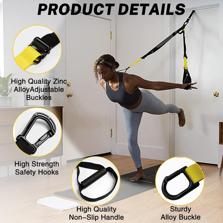 Suspension-Trainingsset, Widerstandstrainer für den ganzen Körper für alle Ebenen, für drinnen und d