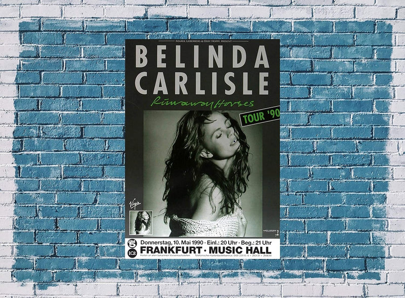 Belinda Carlisle - Runaway Horses, Frankfurt 1990 » Konzertplakat/Premium Poster | Live Konzert Vera