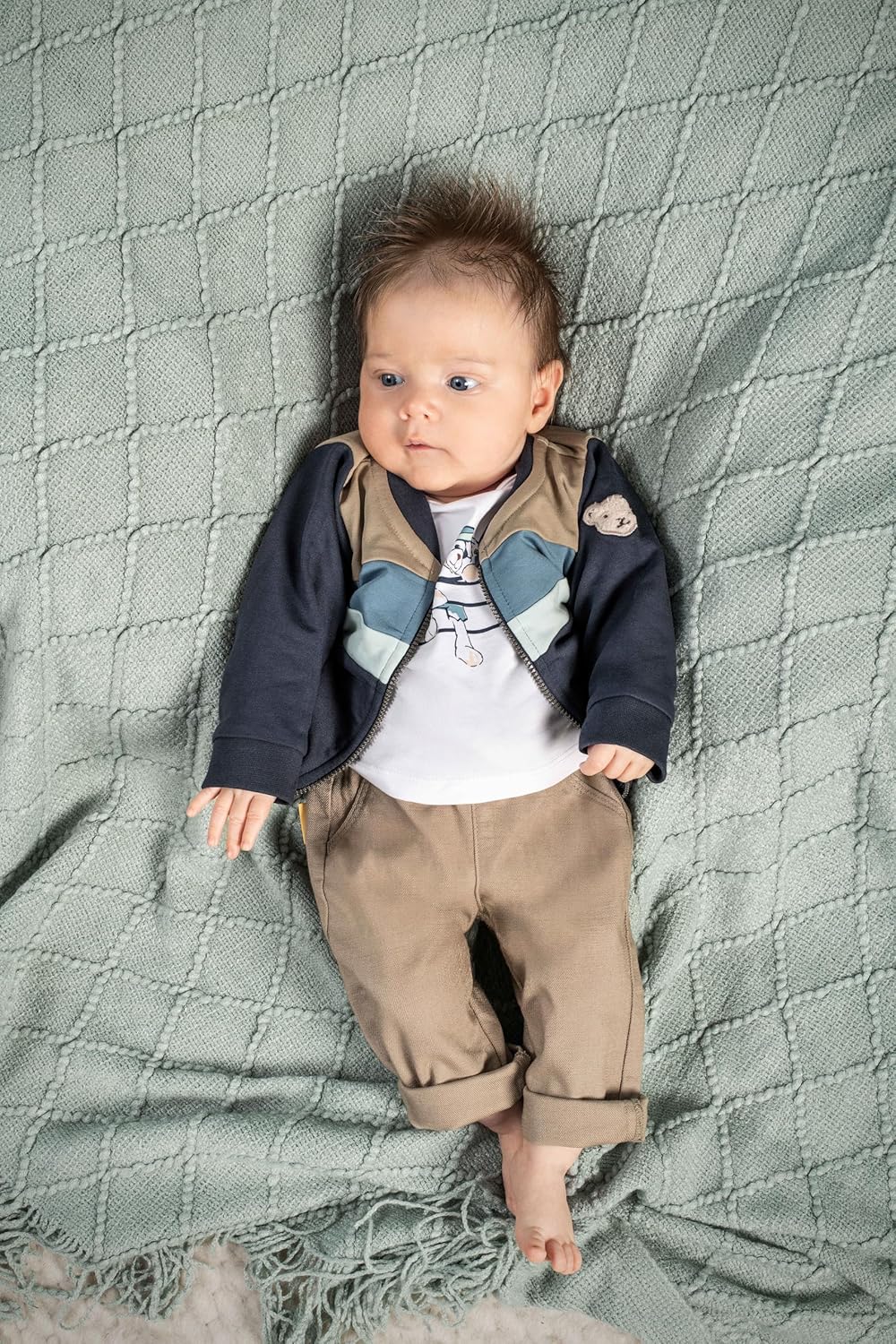 Steiff Baby-Jungen Sweatjacke Jacke