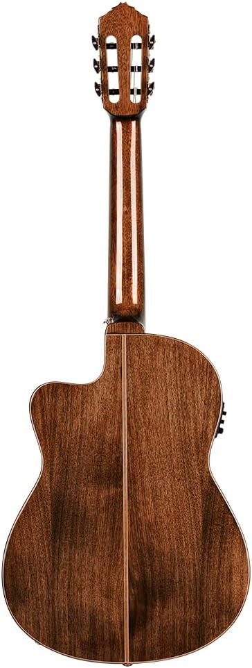 Ortega Guitars Slim Neck Konzertgitarre Performer Series Elektro-akustische 4/4 Gitarre, Tobacco Sun