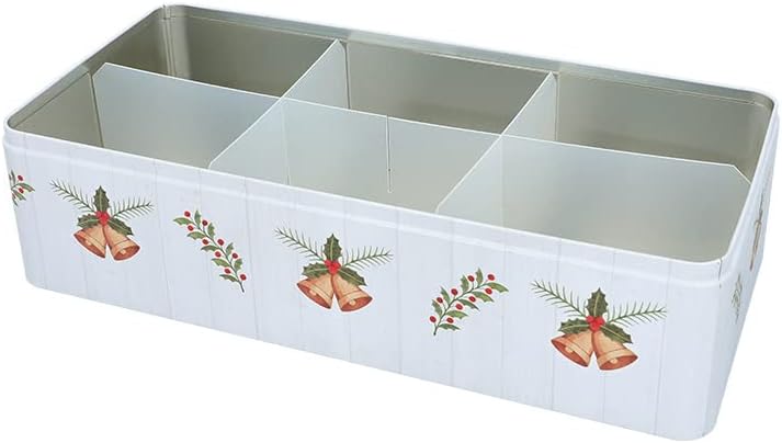 Birkmann, weihnachtliche Gebäckdose XXL, Frohe Weihnachten, Weissblech, Rechteckig, Masse: 40 x 20 c