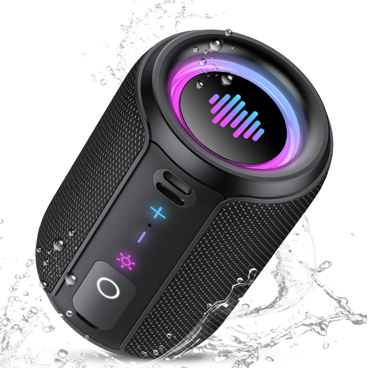 Bluetooth Lautsprecher, Kleine Musikbox Bluetooth 5.4, 15W Kraftvoller Bass | 12 Stunden Akkulaufzei
