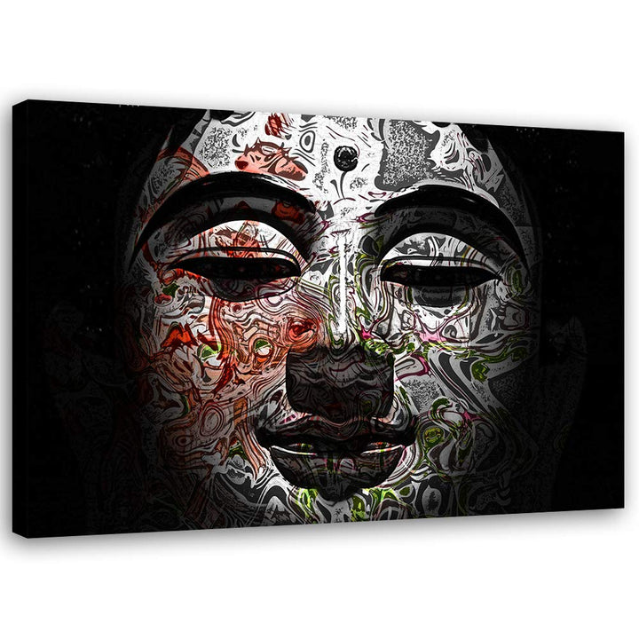 Leinwandbild XXL Feng Shui Wandbild Kunst Zen Schwarz 120x80 cm M14707 120x80 cm, M14707 120x80 cm