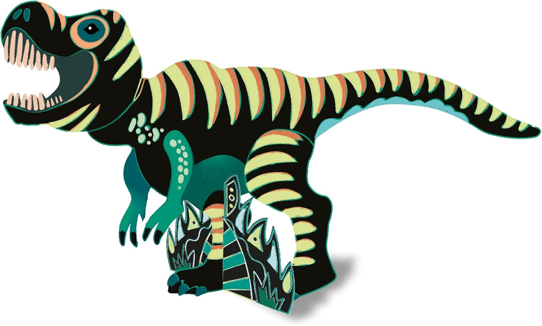 Janod - Dino-Forscher - Entdecker-Koffer - Kreativset - 6 Verschiedene Aktivitäten - Basteln für Kin
