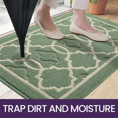 DEXI Fussmatte innen 90 x 150 cm,waschbar Schmutzfangmatte rutschfest Fussmatte Innen wasserabsorbie