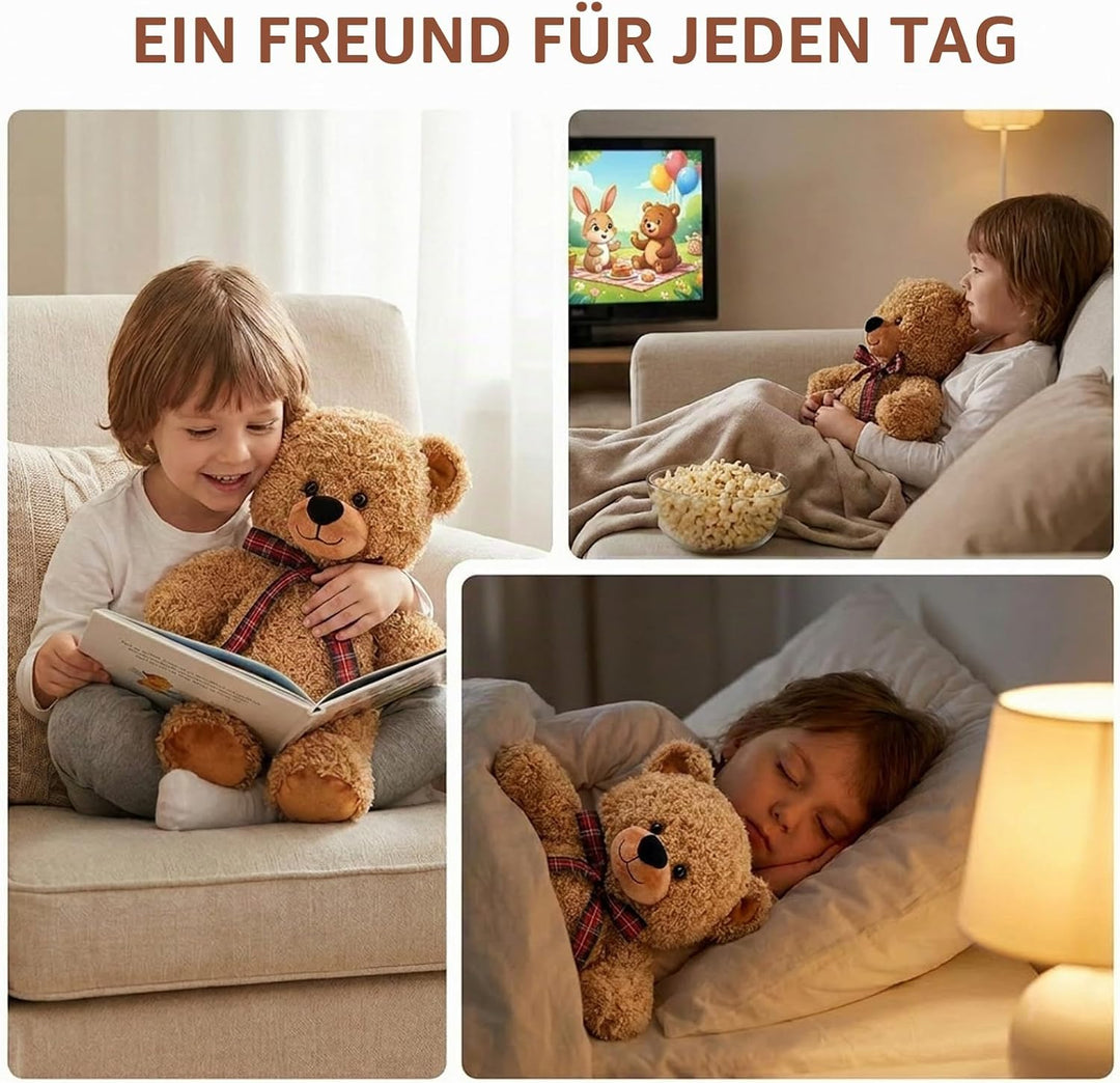 Bebamour Plüsch Bären Spielzeug Stofftierpuppe für Jungen und Mädchen Plüschspielzeug Geburtstagsges