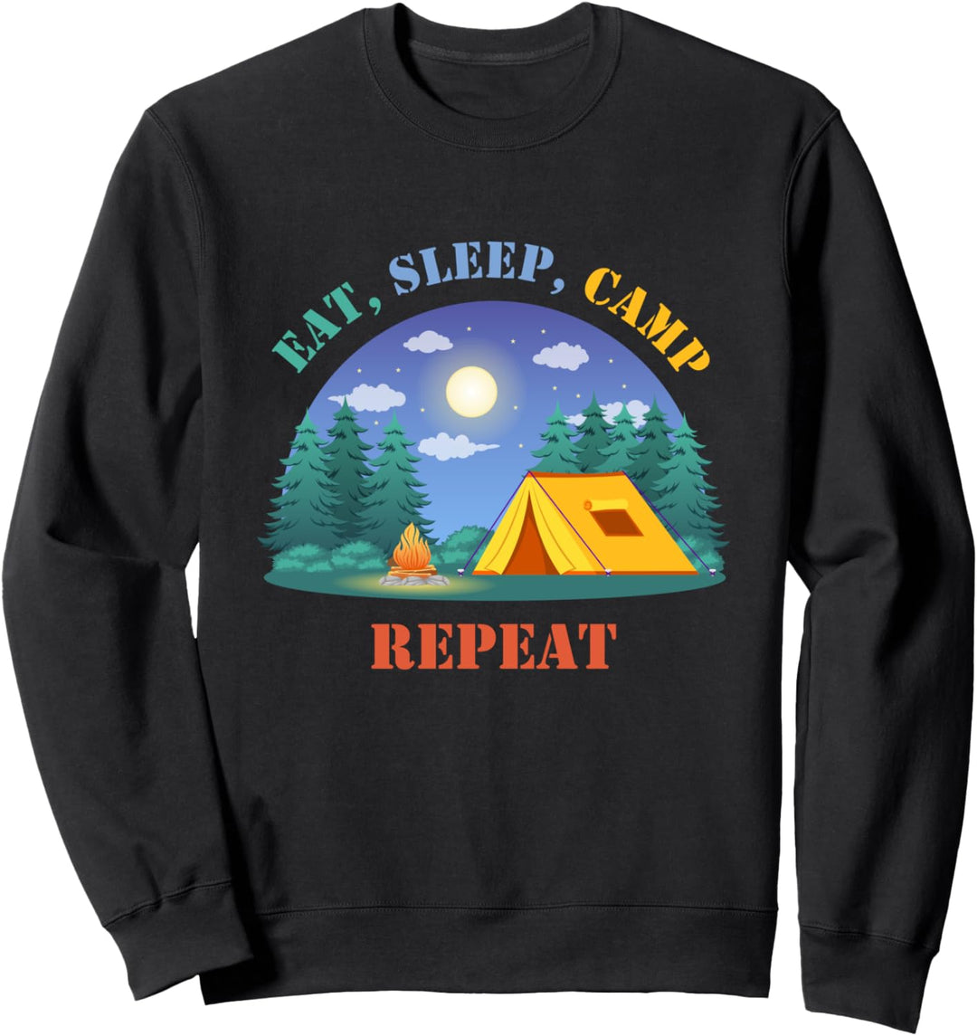 Camping Ruhestand Wildnis Natur Wandern Sweatshirt