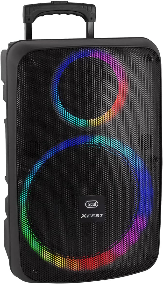 Trevi XFest XF 1250 KB, Standlautsprecher, Tragbarer Lautsprecher mit Verstärker 90W, Karaoke-Musikb