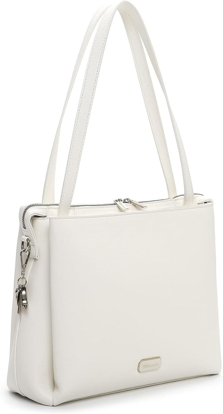 Tamaris Shopper TAS Katharina 34235 Damen Handtaschen Uni Weiss M, Weiss M