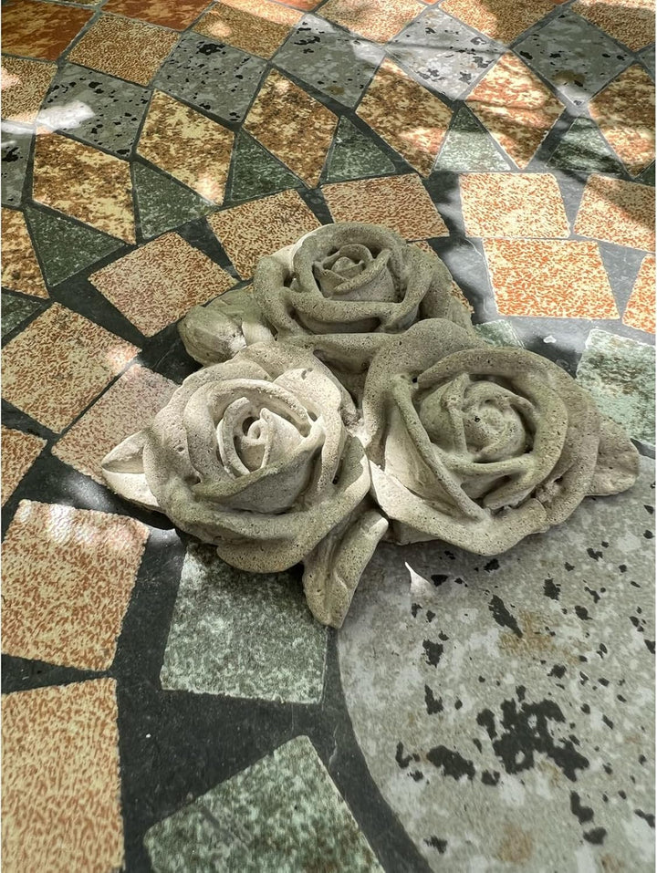 ZGM Betonfigur ROSENBOUQUET - handgefertigte Dekoration für Garten und Haus