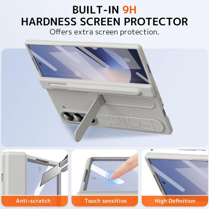 NINKI für Fold 5 handschlaufe Case mit Stift und Halter Samsung Galaxy Z Fold 5 hülle mit Armband Ga