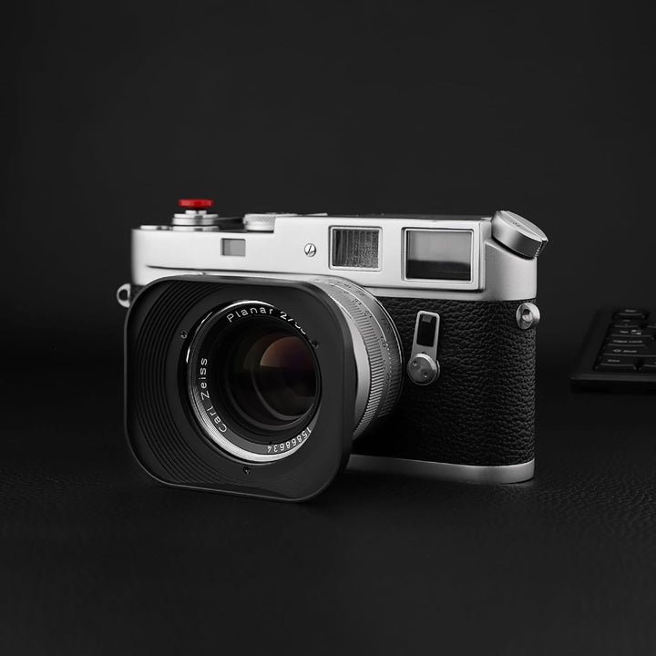 Haoge Gegenlichtblende mit Bajonett aus Metall quadratisch für Voigtlander Nokton Classic 35 mm f1.4