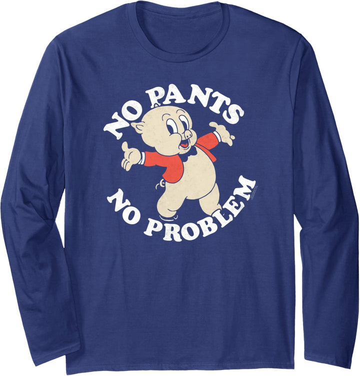 Looney Tunes Porky No Pants Langarmshirt