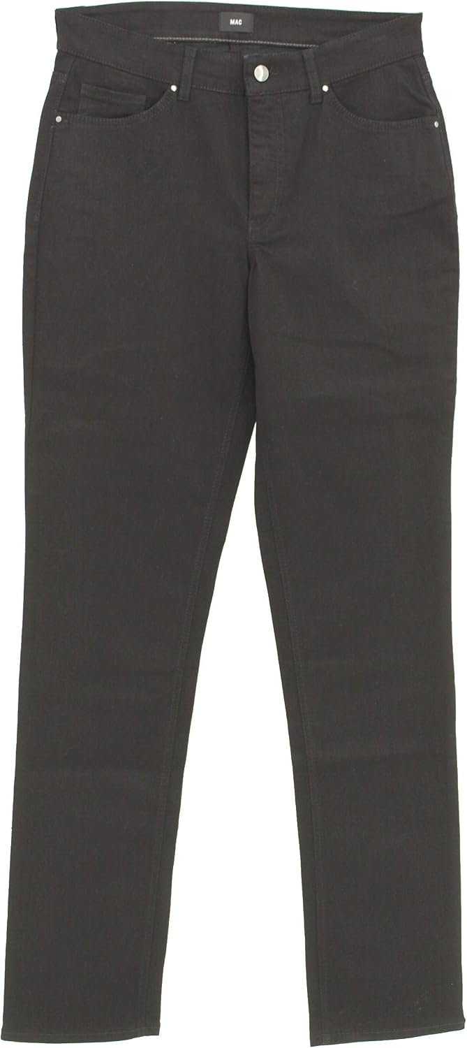 MAC Jeans Damen Jeans Hose Melanie Stretchdenim Grey 34 Black Black (D999), 34 Black Black (D999)