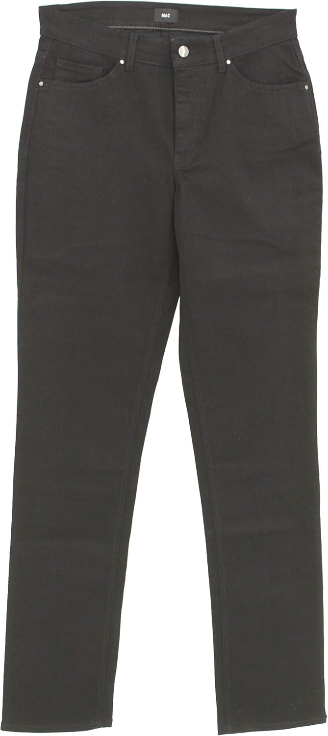 MAC Jeans Damen Jeans Hose Melanie Stretchdenim Grey 34 Black Black (D999), 34 Black Black (D999)