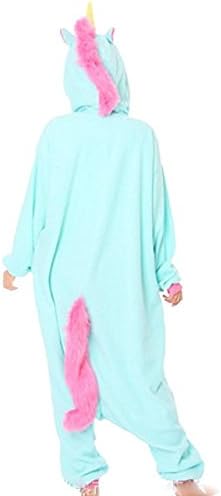 Katara 1744 - Einhorn türkis/rosa Kostüm-Anzug Onesie/Jumpsuit Einteiler Body für Erwachsene Damen H