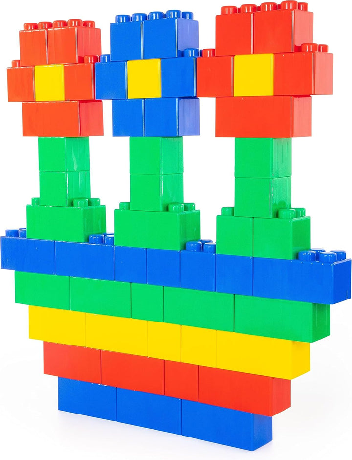Wader Quality Toys Bausteinblock XXL, 72 Teile