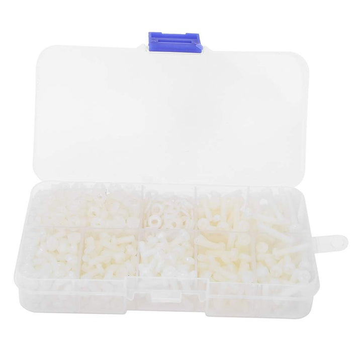 Nylon Schraube Mutter, 800 Stück M3 Nylon Schraube Mutter Set Unterlegscheibe Kombinationssatz Befes
