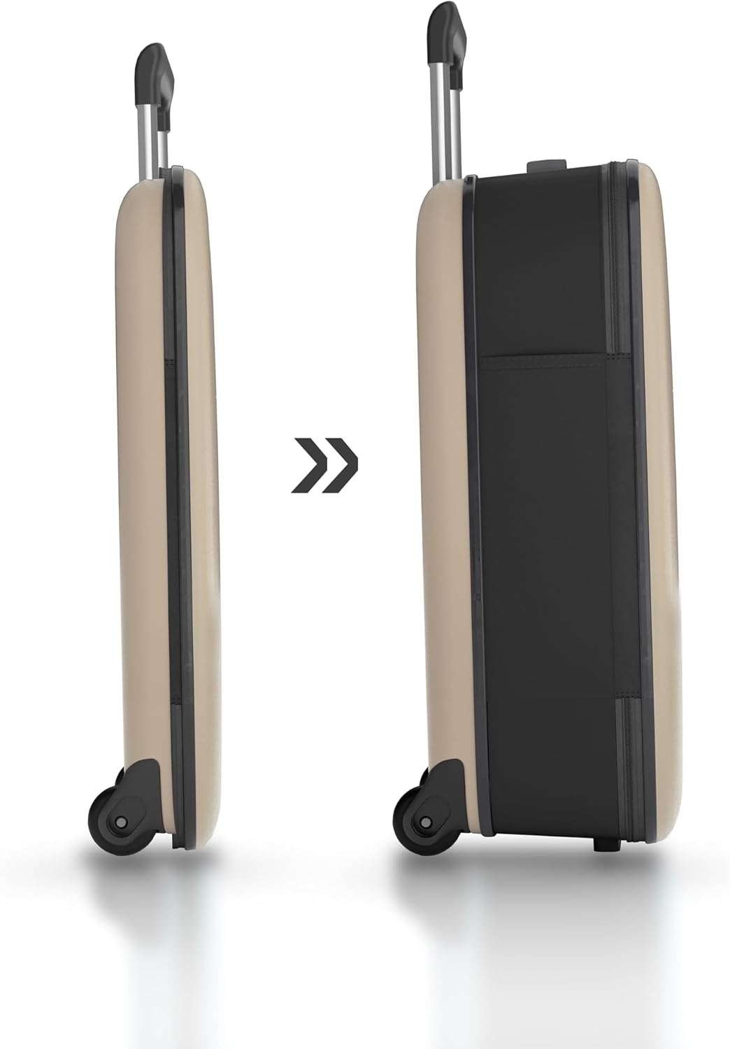 Rollink Vega II Reisekoffer, Trolley - Das Original mit innovativer Falttechnologie (Patent Pending)