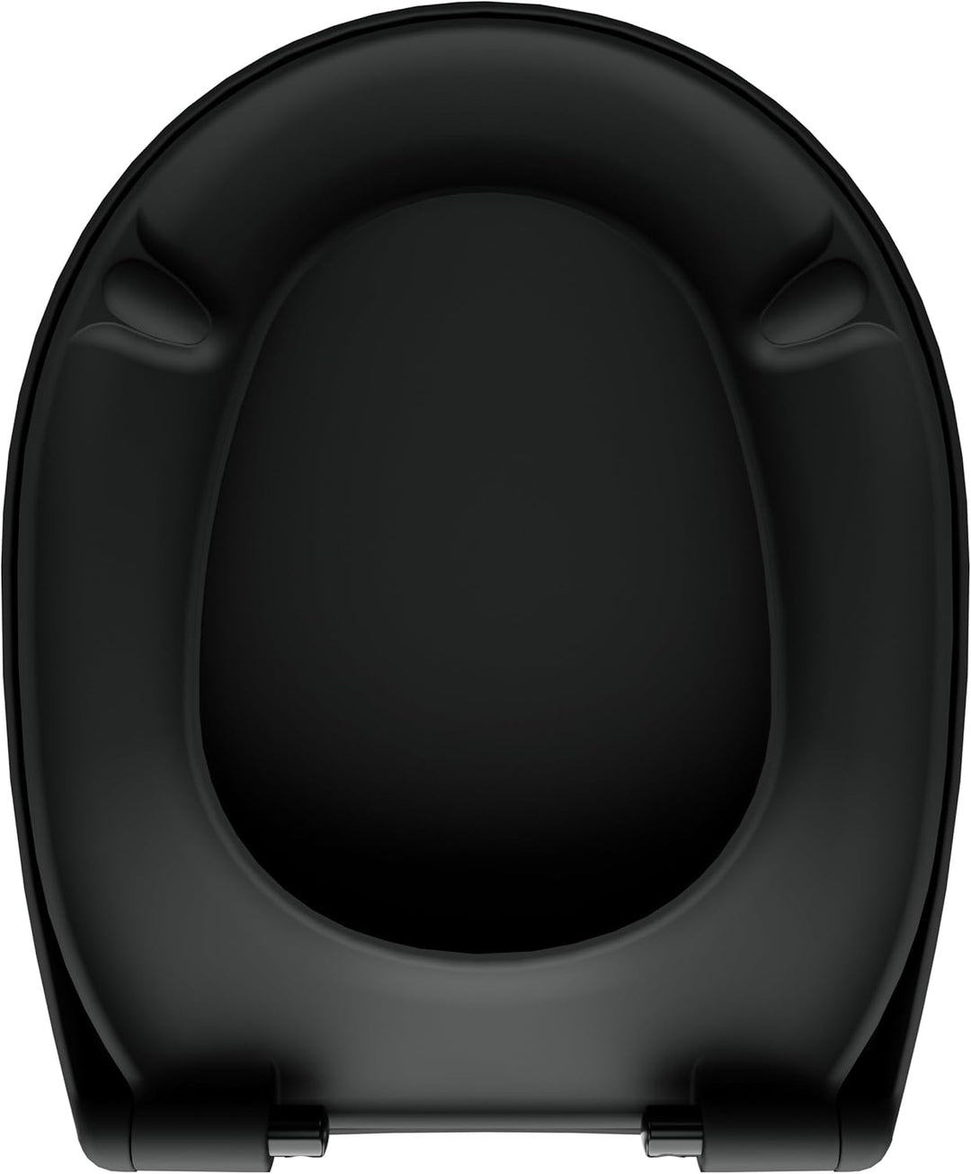 LUVETT® WC-Sitz mit Absenkautomatik C100 oval universell, Toilettendeckel mit 3 Edelstahl Montagelös