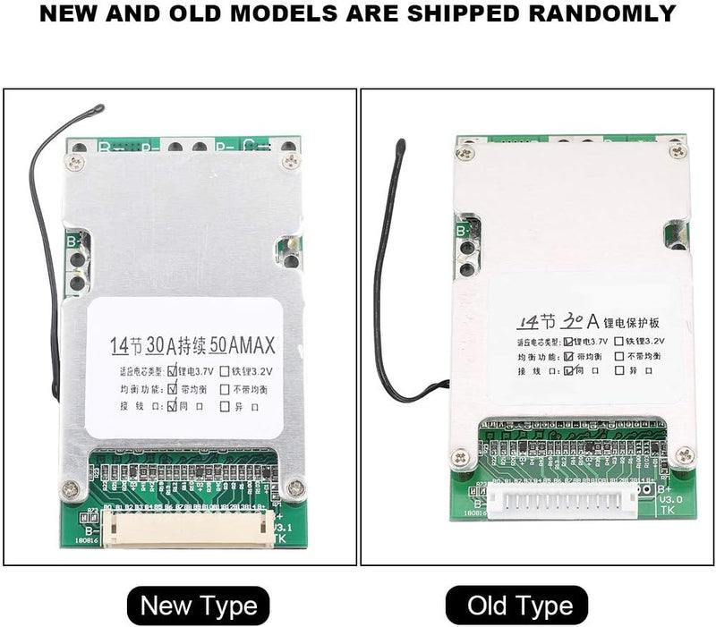 Lithium Batterie Ladeplatine 14S 50V 30A Batteriezellen Schutzplatine BMS PCB Li-Ion-Lithium