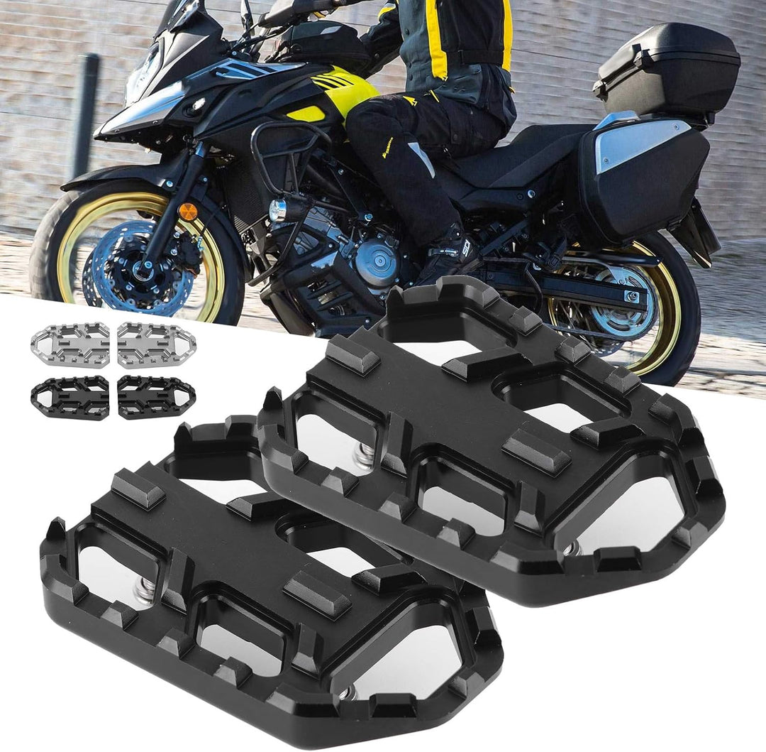 KIMISS Motorradpedal, 1 Paar Motorrad-Sicherheitsfussstütze CNC-Fussplatten aus Aluminiumlegierung P