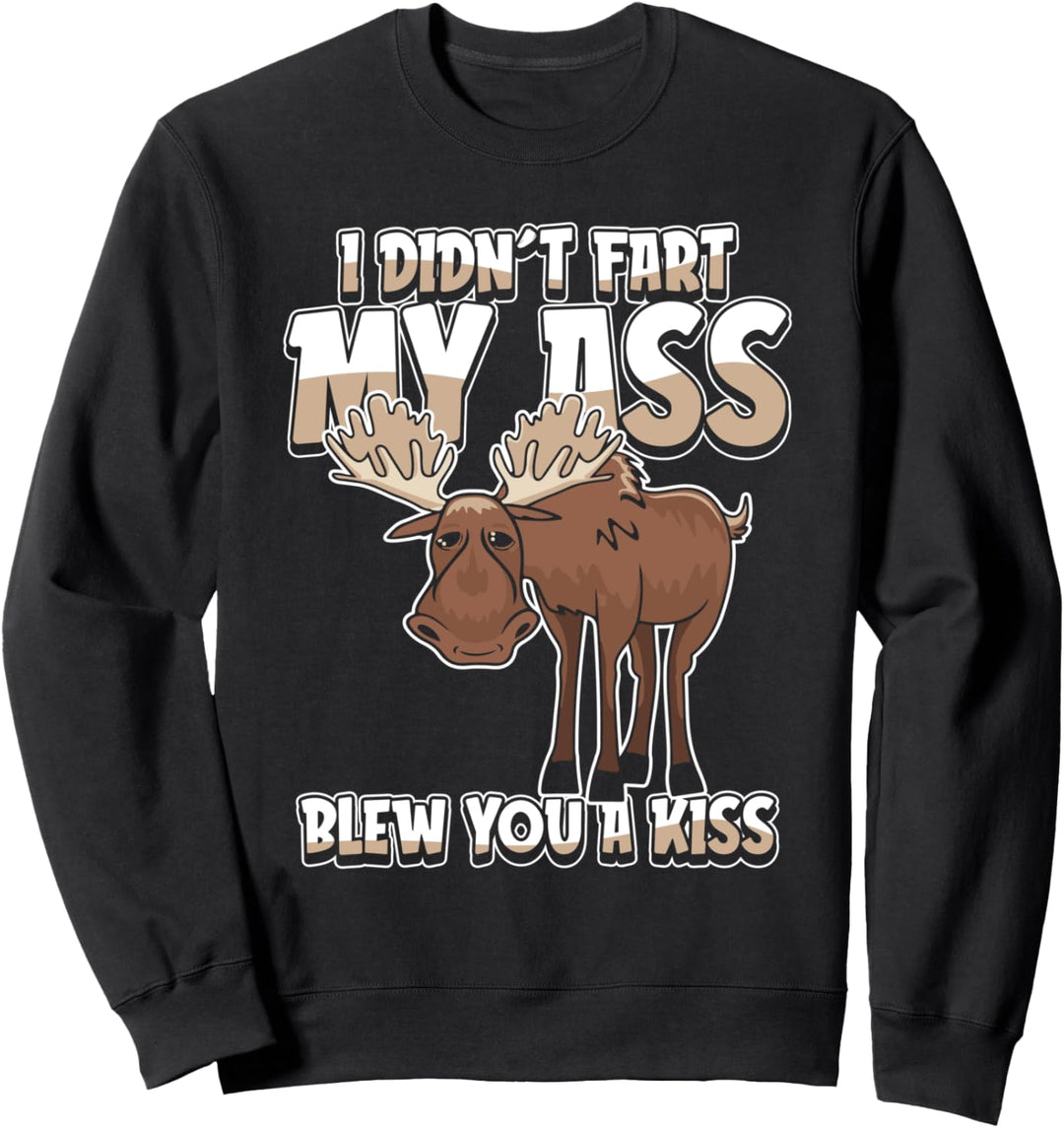Lustig Elch Rentier - Geweih Waldtier Wildtier Elch Sweatshirt