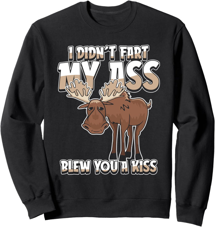 Lustig Elch Rentier - Geweih Waldtier Wildtier Elch Sweatshirt