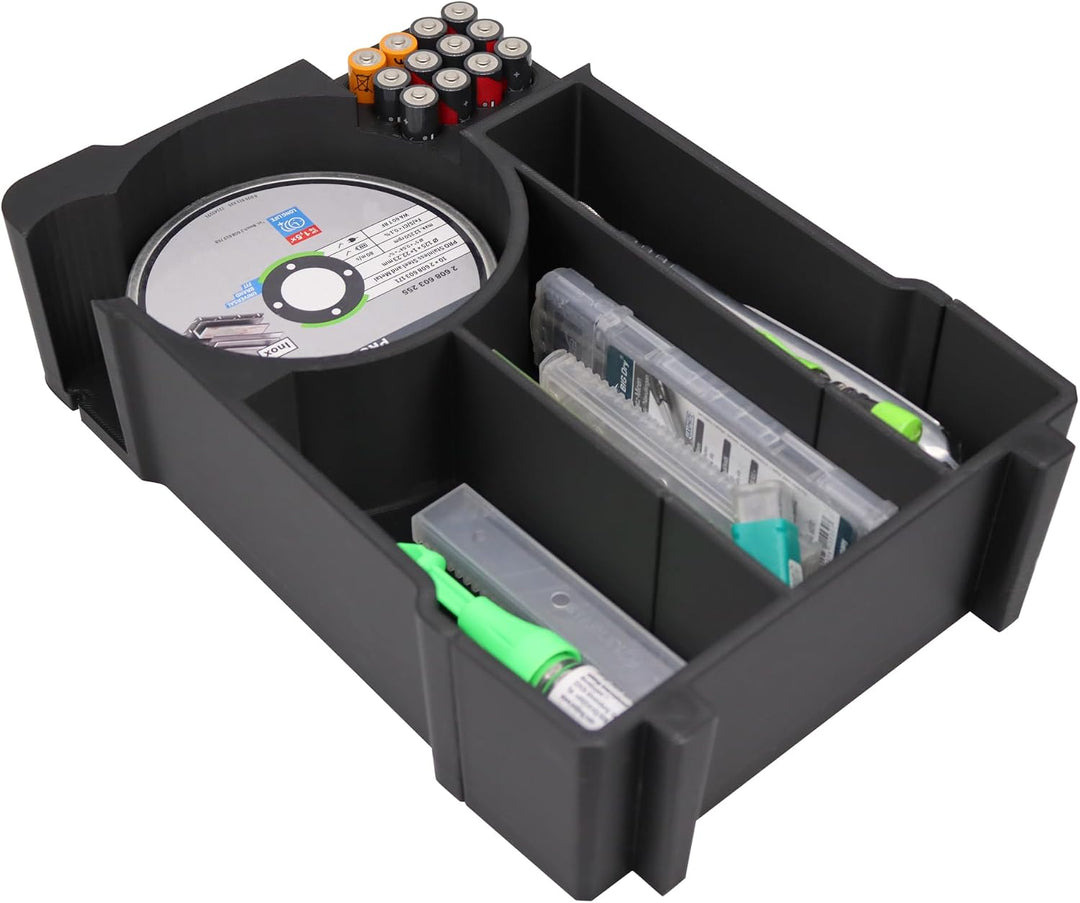 Kompatibel mit MILWAUKEE Packout Compact – 3D-gedruckter PLA+ Kompakteinsatz Sortiment 5 | Organizer