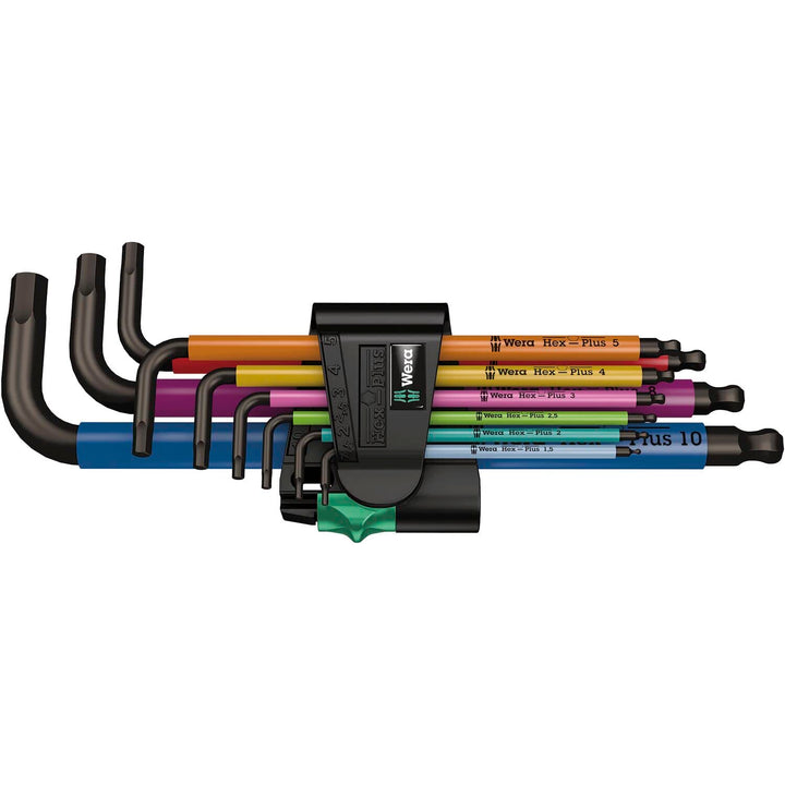 950 SPKL/9 SM N Multicolour Winkelschlüsselsatz, metrisch, BlackLaser, 9-teilig, Wera 05022089001 Si