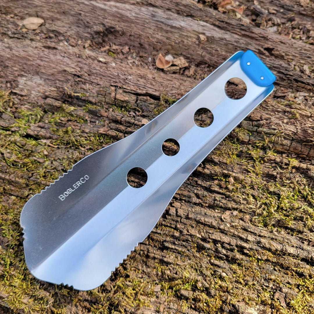 BoglerCo Ultraleichte Rucksackkelle, 13,5 g (Blau), Blau