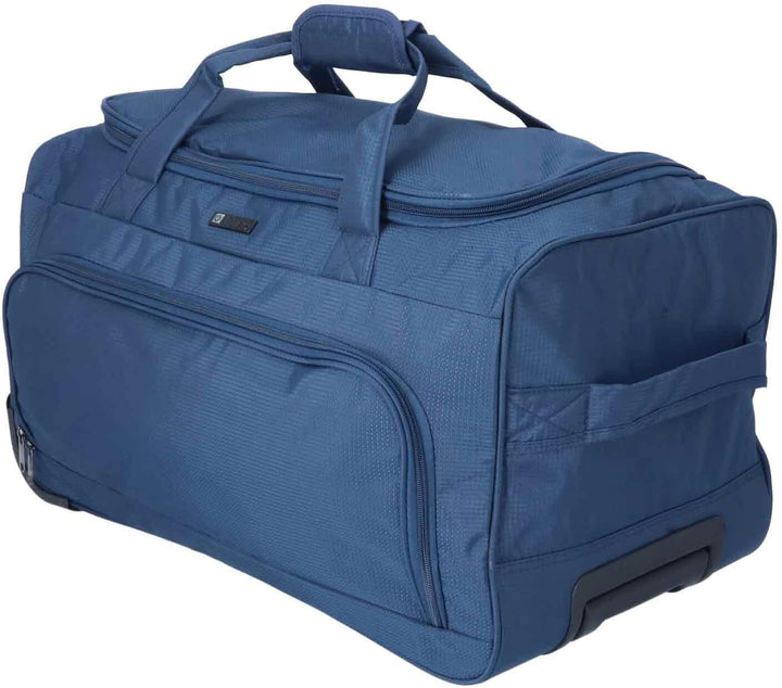 TheTrueC Rollenreisetasche 60cm Trolley Koffer Sporttasche Navy