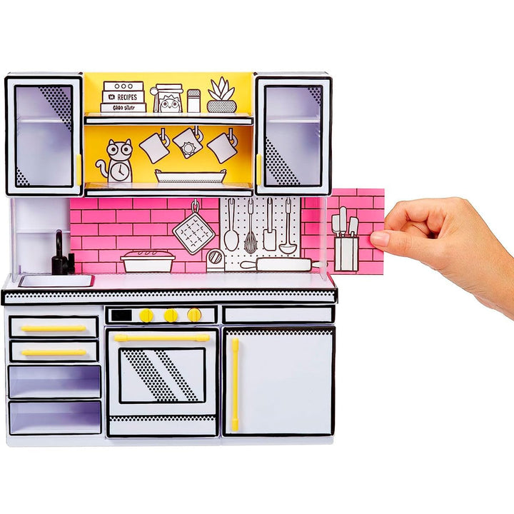 MGA's Miniverse Make It Mini Kitchen - DIY-Küchenspielset mit UV-Licht, Geheimrezept, Kunststoffspie