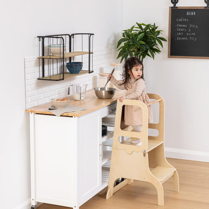 Atmosphera Alba 3-in-1 Beobachtungsturm für Kinder, Holz, 91 cm
