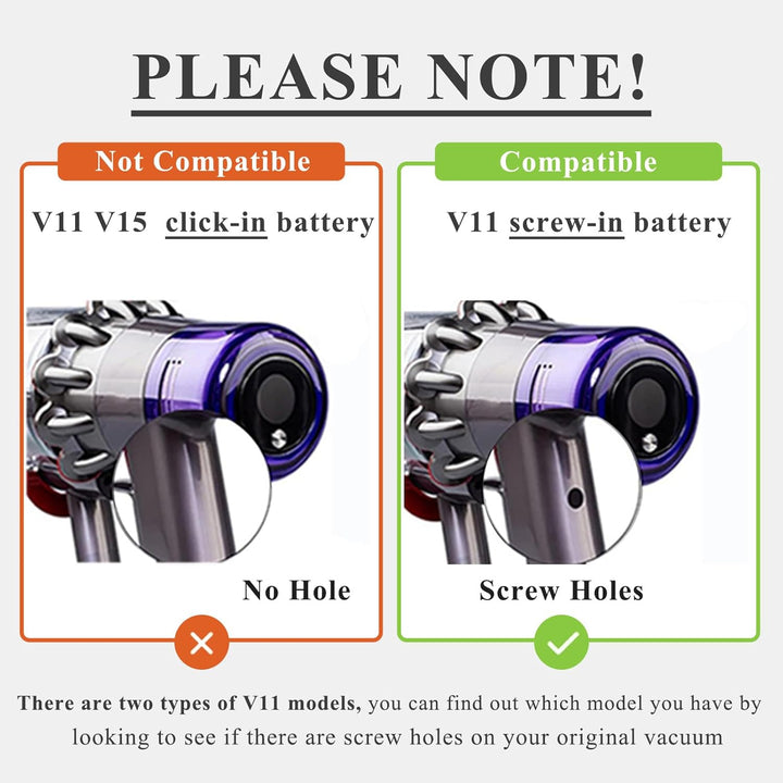 DTK Ersatzakku für Dyson V8 SV10 Akku Staubsauger Absolute, Animal, Fluffy Li-Ionen Batterie Vakuum-