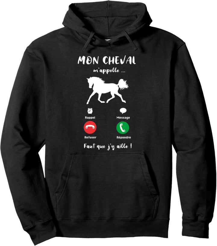Mon Cheval M'appelle Faut Que J'y Aille Mädchen Pullover Hoodie